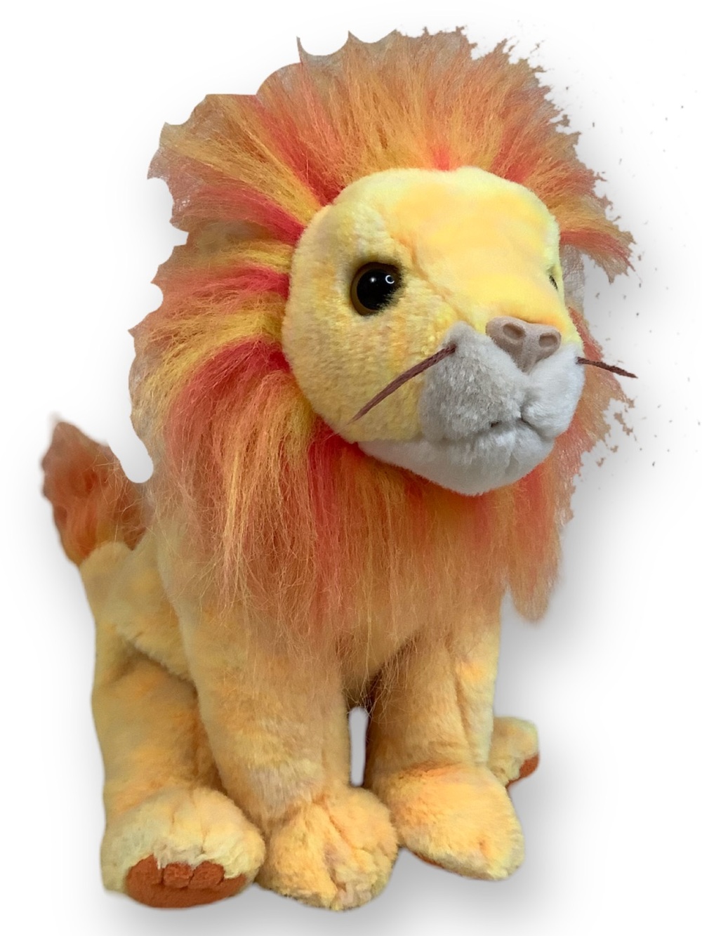 Vintage TY Beanie Buddy Bushy Lion Stuffed Animal Plush 11in Year 2000